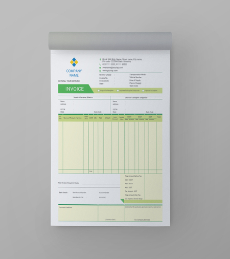 Customizable A4 Bill books Design Templates Online From Flexiprint